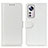 Custodia Portafoglio In Pelle Cover con Supporto M15L per Xiaomi Mi 12S 5G Bianco