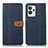 Custodia Portafoglio In Pelle Cover con Supporto M16L per Realme GT2 Pro 5G Blu