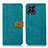 Custodia Portafoglio In Pelle Cover con Supporto M16L per Samsung Galaxy M53 5G Verde