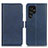 Custodia Portafoglio In Pelle Cover con Supporto M29L per Samsung Galaxy S21 Ultra 5G Blu