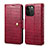 Custodia Portafoglio In Pelle Cover con Supporto MT6 per Apple iPhone 14 Pro Rosso
