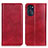 Custodia Portafoglio In Pelle Cover con Supporto N01P per Motorola Moto G 5G (2022) Rosso