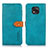 Custodia Portafoglio In Pelle Cover con Supporto N01P per Motorola Moto G Power (2021) Ciano