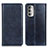 Custodia Portafoglio In Pelle Cover con Supporto N01P per Motorola Moto G Stylus (2022) 4G Blu