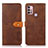 Custodia Portafoglio In Pelle Cover con Supporto N01P per Motorola Moto G10