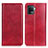 Custodia Portafoglio In Pelle Cover con Supporto N01P per Oppo A94 4G Rosso