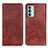 Custodia Portafoglio In Pelle Cover con Supporto N01P per Samsung Galaxy M13 4G Marrone