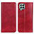 Custodia Portafoglio In Pelle Cover con Supporto N01P per Samsung Galaxy M33 5G Rosso