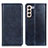 Custodia Portafoglio In Pelle Cover con Supporto N01P per Samsung Galaxy S21 5G Blu