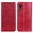 Custodia Portafoglio In Pelle Cover con Supporto N01P per Samsung Galaxy XCover 5 SM-G525F Rosso