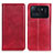 Custodia Portafoglio In Pelle Cover con Supporto N01P per Xiaomi Mi 11 Ultra 5G Rosso