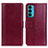 Custodia Portafoglio In Pelle Cover con Supporto N02P per Motorola Moto Edge Lite 5G Rosso