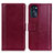 Custodia Portafoglio In Pelle Cover con Supporto N02P per Motorola Moto G 5G (2022) Rosso