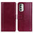 Custodia Portafoglio In Pelle Cover con Supporto N02P per Motorola Moto G Stylus (2022) 4G Rosso