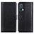Custodia Portafoglio In Pelle Cover con Supporto N02P per OnePlus Nord CE 5G Nero