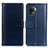 Custodia Portafoglio In Pelle Cover con Supporto N02P per Oppo A94 4G Blu