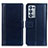 Custodia Portafoglio In Pelle Cover con Supporto N02P per Oppo Reno6 Pro+ Plus 5G Blu