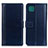 Custodia Portafoglio In Pelle Cover con Supporto N02P per Samsung Galaxy F42 5G Blu