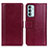 Custodia Portafoglio In Pelle Cover con Supporto N02P per Samsung Galaxy M13 4G Rosso