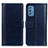 Custodia Portafoglio In Pelle Cover con Supporto N02P per Samsung Galaxy M52 5G Blu