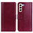 Custodia Portafoglio In Pelle Cover con Supporto N02P per Samsung Galaxy S23 5G Rosso
