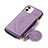 Custodia Portafoglio In Pelle Cover con Supporto N03 per Apple iPhone 12