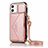 Custodia Portafoglio In Pelle Cover con Supporto N03 per Apple iPhone 12 Mini