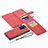 Custodia Portafoglio In Pelle Cover con Supporto N03 per Samsung Galaxy Note 20 Ultra 5G Rosso