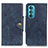 Custodia Portafoglio In Pelle Cover con Supporto N03P per Motorola Moto Edge 30 5G Blu