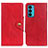 Custodia Portafoglio In Pelle Cover con Supporto N03P per Motorola Moto Edge Lite 5G Rosso