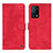 Custodia Portafoglio In Pelle Cover con Supporto N03P per Oppo K9 5G Rosso