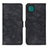 Custodia Portafoglio In Pelle Cover con Supporto N03P per Samsung Galaxy F42 5G Nero