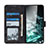 Custodia Portafoglio In Pelle Cover con Supporto N03P per Samsung Galaxy XCover 5 SM-G525F