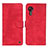 Custodia Portafoglio In Pelle Cover con Supporto N03P per Samsung Galaxy XCover 5 SM-G525F Rosso