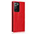 Custodia Portafoglio In Pelle Cover con Supporto N04 per Samsung Galaxy Note 20 Ultra 5G Rosso