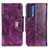 Custodia Portafoglio In Pelle Cover con Supporto N04P per Motorola Moto Edge (2021) 5G Viola