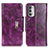 Custodia Portafoglio In Pelle Cover con Supporto N04P per Motorola Moto G Stylus (2022) 5G Viola