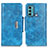 Custodia Portafoglio In Pelle Cover con Supporto N04P per Motorola Moto G40 Fusion Cielo Blu