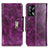 Custodia Portafoglio In Pelle Cover con Supporto N04P per Oppo A74 4G Viola