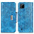 Custodia Portafoglio In Pelle Cover con Supporto N04P per Realme Narzo 50i Cielo Blu