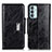 Custodia Portafoglio In Pelle Cover con Supporto N04P per Samsung Galaxy F13 4G Nero