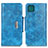Custodia Portafoglio In Pelle Cover con Supporto N04P per Samsung Galaxy F42 5G Cielo Blu