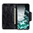 Custodia Portafoglio In Pelle Cover con Supporto N04P per Samsung Galaxy Quantum2 5G