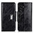 Custodia Portafoglio In Pelle Cover con Supporto N04P per Samsung Galaxy S22 Ultra 5G Nero