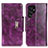 Custodia Portafoglio In Pelle Cover con Supporto N04P per Samsung Galaxy S22 Ultra 5G Viola