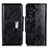 Custodia Portafoglio In Pelle Cover con Supporto N04P per Samsung Galaxy S23 Ultra 5G Nero