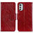 Custodia Portafoglio In Pelle Cover con Supporto N05P per Motorola Moto E32 Rosso