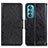 Custodia Portafoglio In Pelle Cover con Supporto N05P per Motorola Moto Edge 30 5G Nero