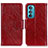 Custodia Portafoglio In Pelle Cover con Supporto N05P per Motorola Moto Edge 30 5G Rosso