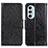 Custodia Portafoglio In Pelle Cover con Supporto N05P per Motorola Moto Edge X30 5G Nero